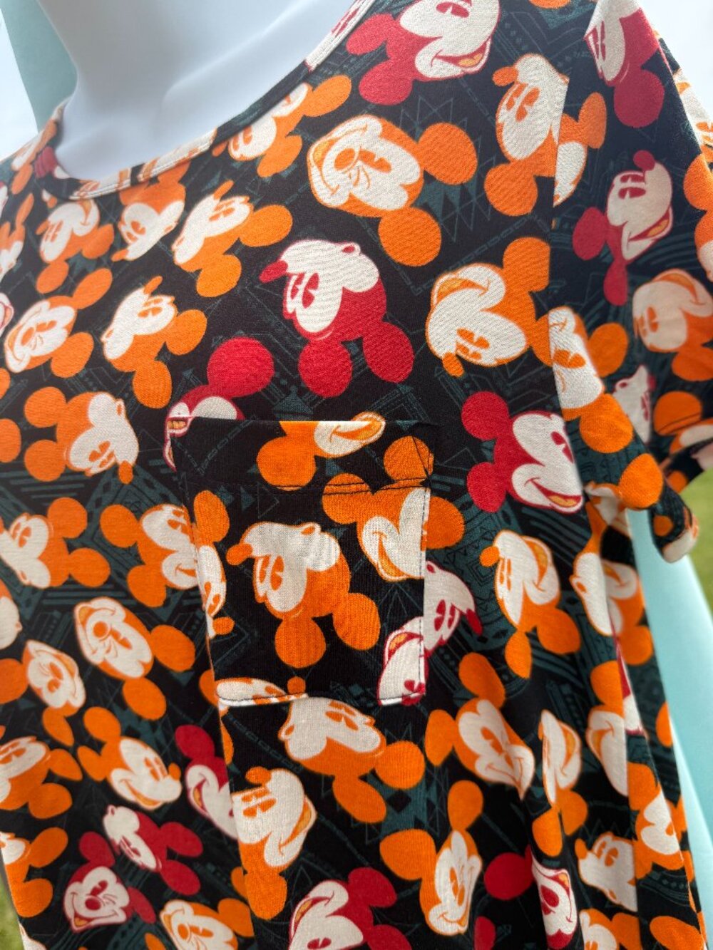 LuLaRoe Disney Mickey Carly Dress S Geek Chic Cottagecore Retro Fall 3610